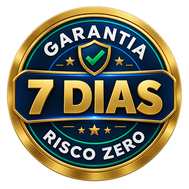 Selo de garantia de 7 dias — risco zero